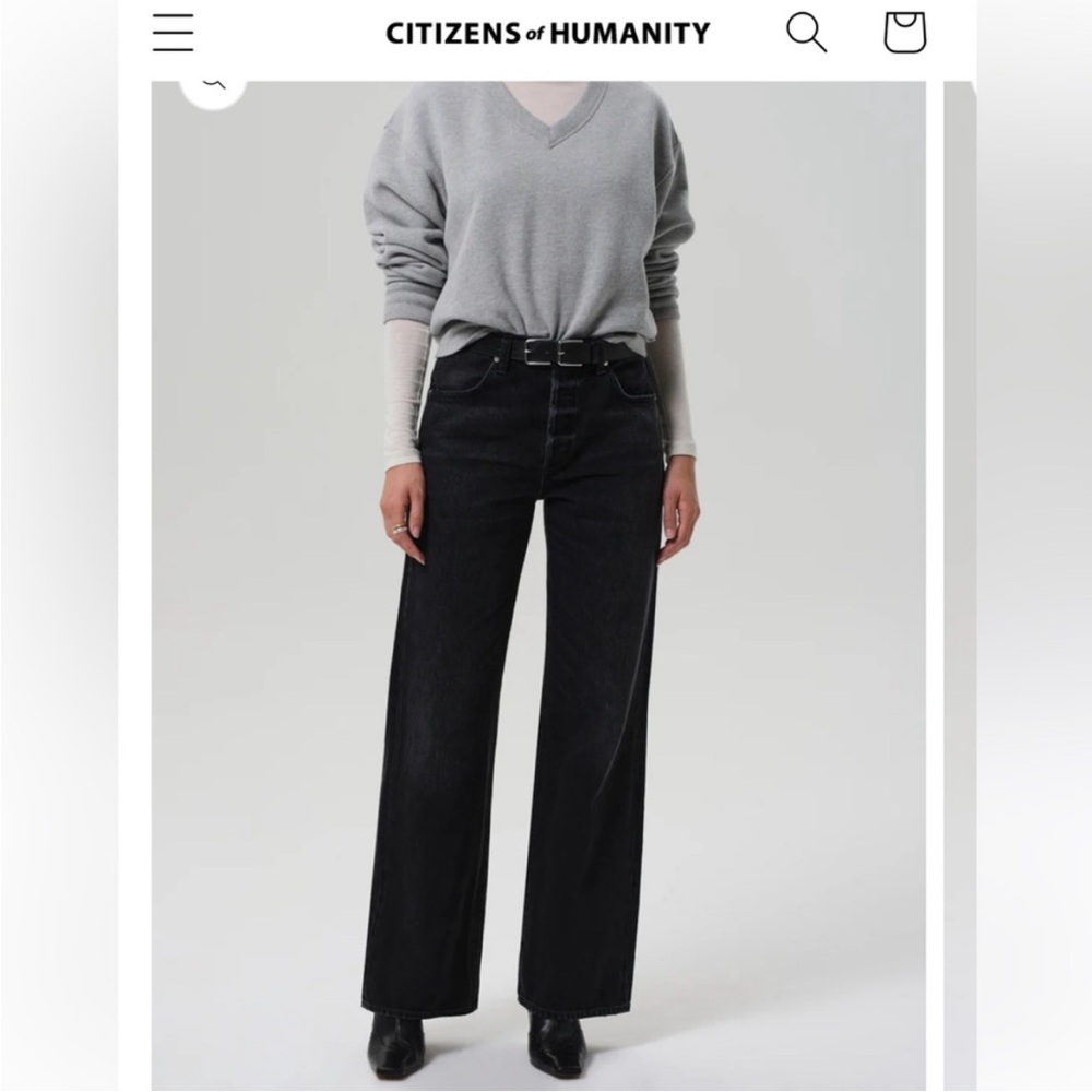Aritzia Black Flare & Wide Leg Jeans